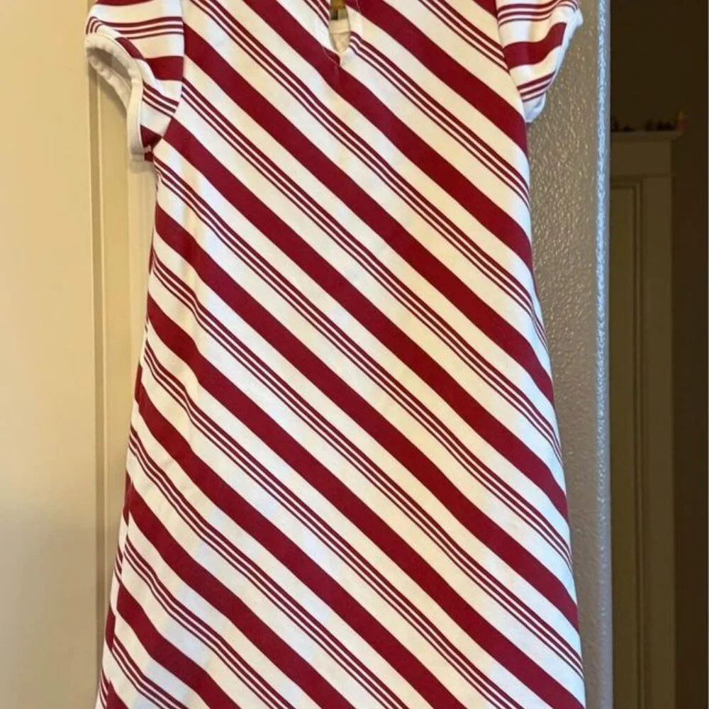 Festive Girl’s Gymboree Candy Cane‎ Striped Holiday Dress-Size 6